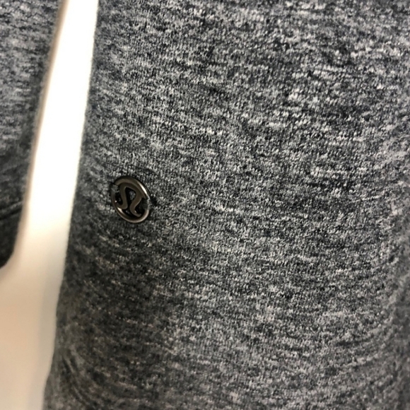 Lululemon That's A Wrap Cardigan Heathered Snow Slub Coal Sz 6 - Picture 13 of 16